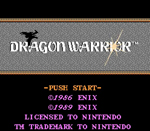 Dragon Warrior title screenshot