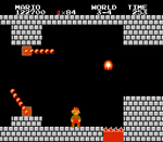 Super Mario Bros castle screenshot