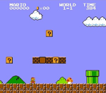 Super Mario Bros overworld screenshot