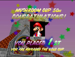 Mario Kart 64 victory screenshot