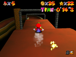 Super Mario 64 secret slide screenshot