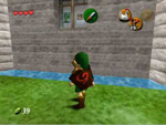 The Legend of Zelda: Ocarina of Time courtyard screenshot