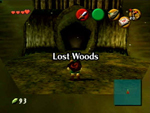 The Legend of Zelda: Ocarina of Time lost woods screenshot