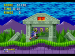 Sonic the Hedgehog Marble Zone screenshot