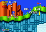 Sonic the Hedgehog 2 Hill Top Zone screenshot