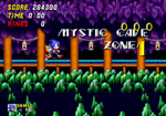 Sonic the Hedgehog 2 Mystic Cave Zone screenshot