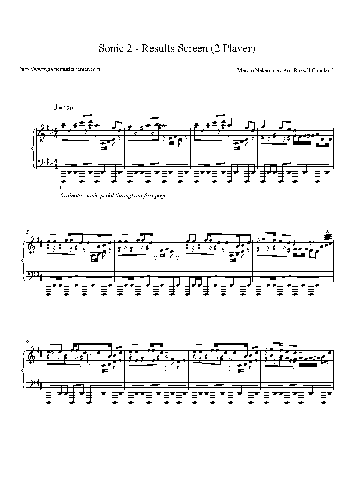 Robotnik's Theme from Sonic the Hedgehog 2 Sheet music for Piano (Solo)