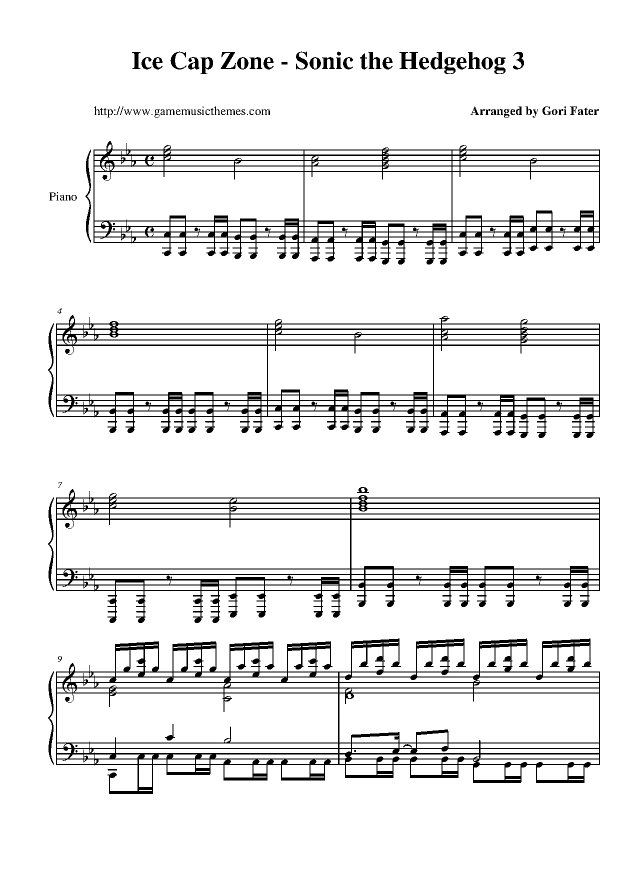 Credits Theme - Sonic The Hedgehog 3: Orchestrated Sheet music for Piano,  Trombone, Soprano, Alto & more instruments (Mixed Ensemble)