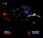 Star Fox space screenshot