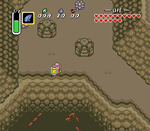 The Legend of Zelda: A Link to the Past death screenshot