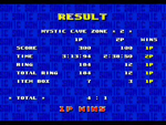Sonic the Hedgehog 2 Results Screen screenshot